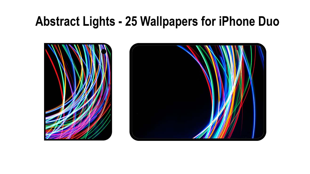 high quality wallpapers for iPhone Duo in a collection of 25 light painting and colorful images